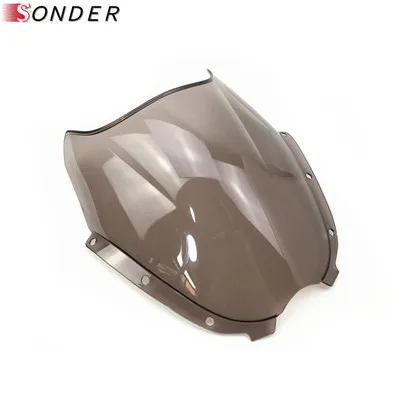 Мотоцикл двойной пузырь лобовое стекло ветер экран для 2005-2008 2009 2012 Hyosung GT125R GT250R GT650R GT 125 250 650 R - Цвет: Smoke