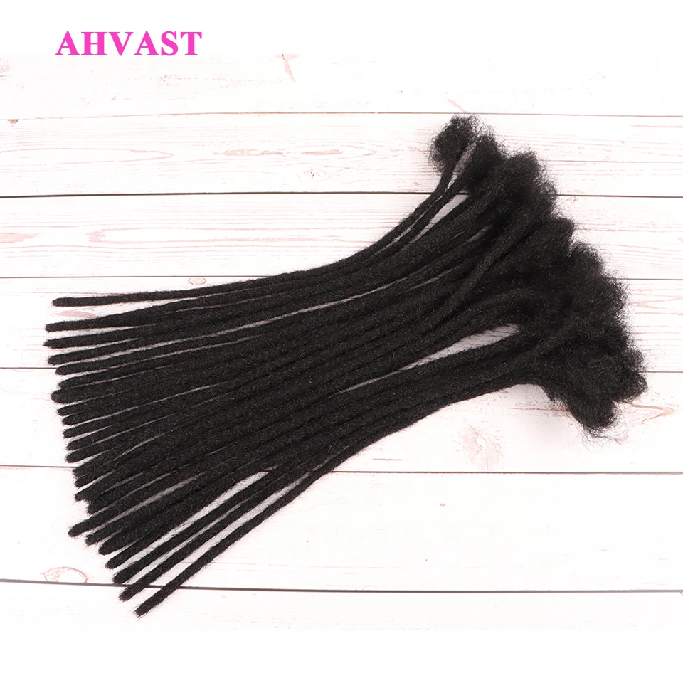 AHVast  Dreadlocks Extentions Afro Kinky Curly Hair Wholesale 100% Handmade Human Hair Locs