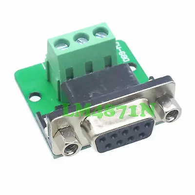 

DHL/EMS 50 LOTS DB9 D-SUB VGA female RXD TXD GND port Terminal Breakout PCB Board RS232/485/422 -d2
