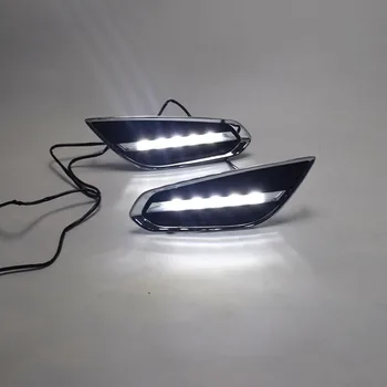 

For Volvo S60 V60 2011 2012 2013,Light-Off Style Relay Waterproof Matte ABS Car DRL 12V LED Daytime Running Light DaylightYUANEN
