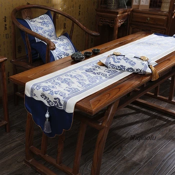 

Modern Chinese Zen Classical Table Flag Dining table TV cabinet coffee table cloth bed flag Table runner