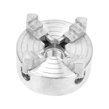 

Mini Manual Wear Resistant Industrial Clamp Accessory 4 Jaw Durable Lathe Chuck Self Centering Zinc Alloy Power Tool Home