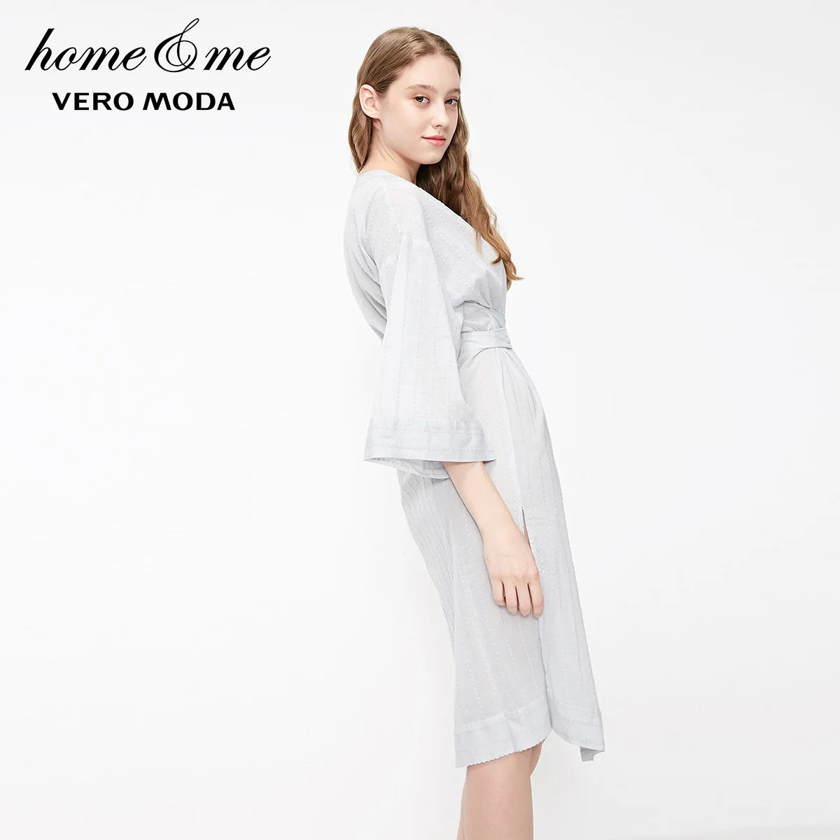 Vero Moda Женская одежда для дома с объемным узором и поясом на шнуровке | 3192R1503