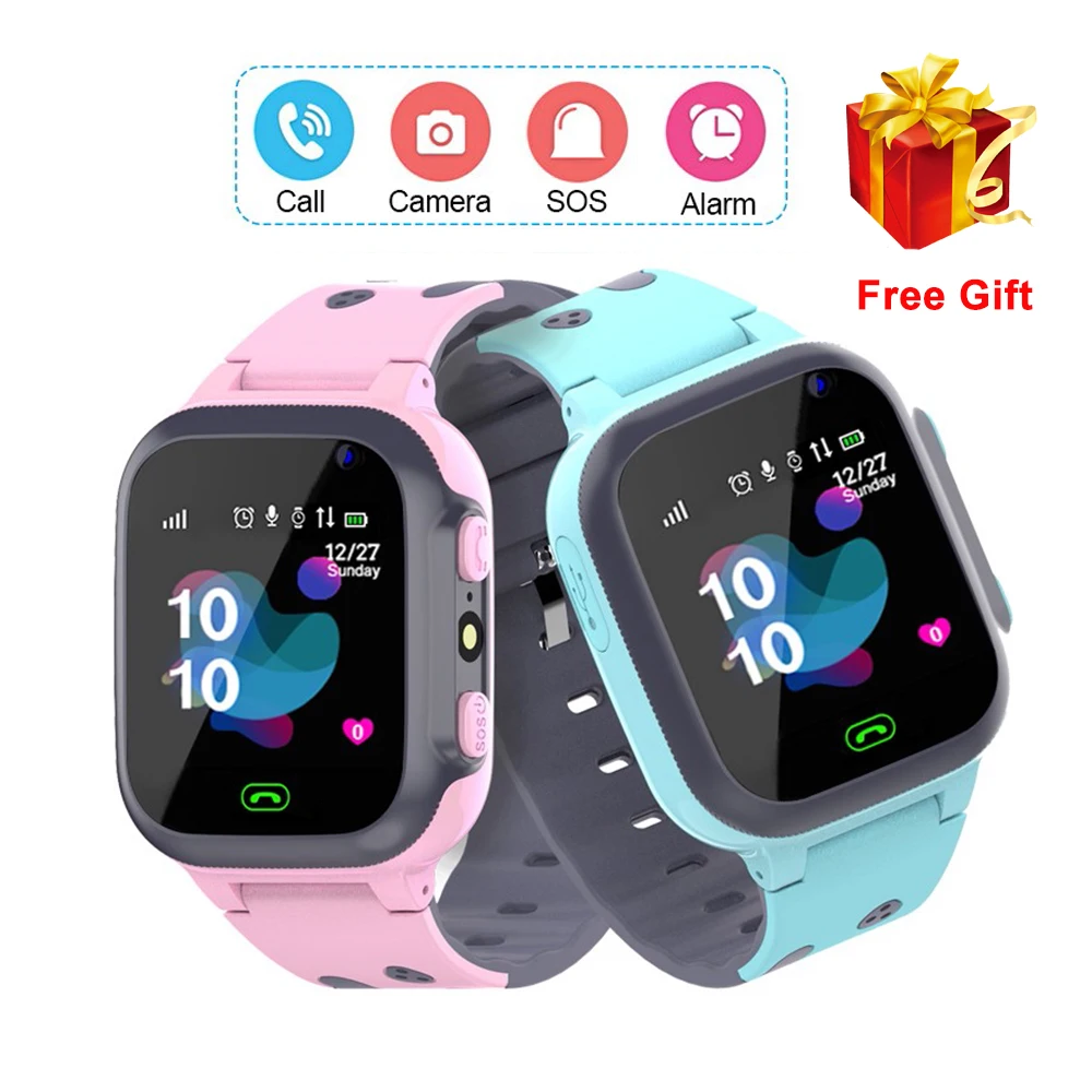 Детские Смарт-часы для детей водонепроницаемые SOS с защитой от потери умные часы