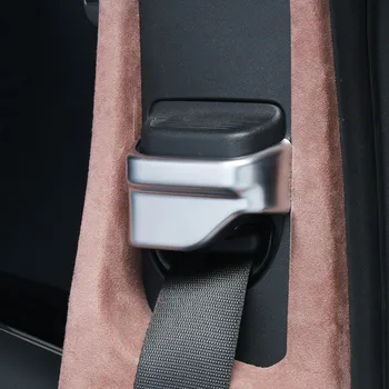 

Car Styling Seat Safety Belt Cover Decoration Sticker For Mercedes Benz C W205 E W213 GLC X253 Class Interior Accessories