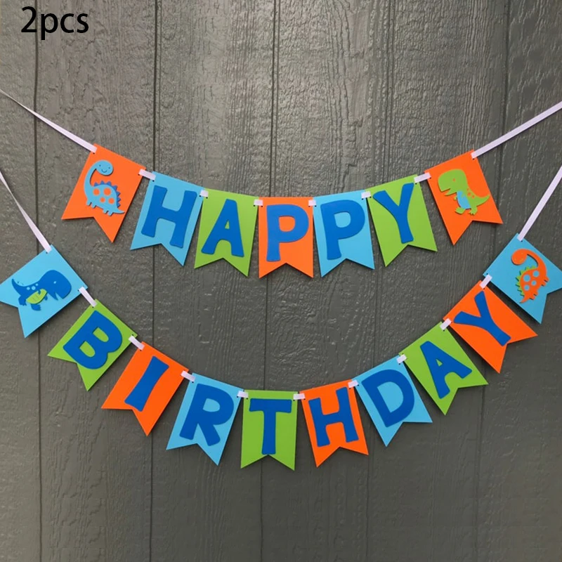 

Dinosaur theme Birthday Party banner Birthday Party Decorations Kids Vintage Cake topper Party Decorations Supplies