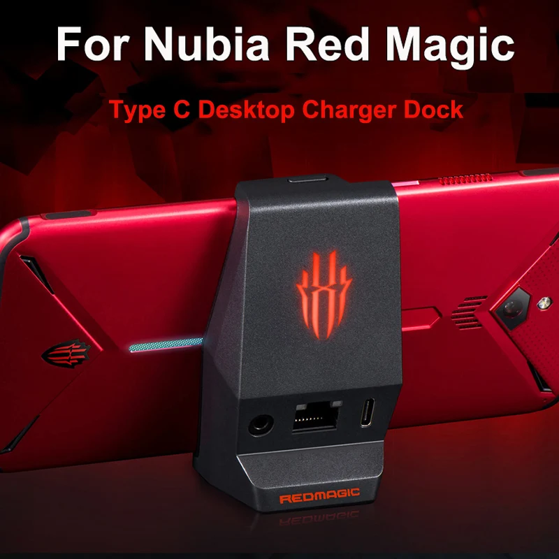 Тип C настольное зарядное устройство док-станция держатель для телефона Nubia Red Magic 3 3S 3,5 мм отверстие для наушников зарядная станция