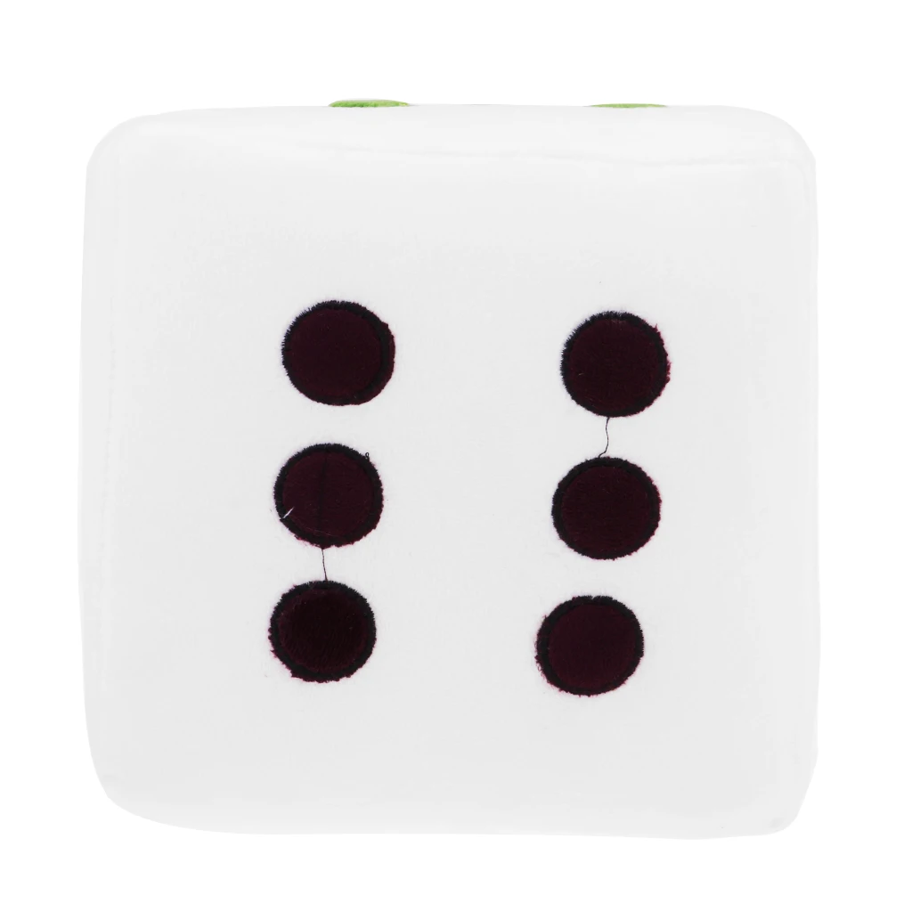 Creative Foam plush pillow Large Stuffed Dice Toy 20cm Length for Playing Teaching Materials D