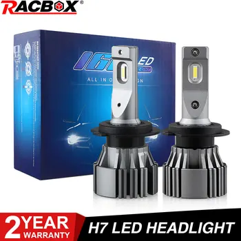

H7 Brightest Car Led Headlight Bulbs 80W Fog Lamps 6500K Auto Light 12V Cars Headlamp Copper Pipe Cooling Automobiles Lights