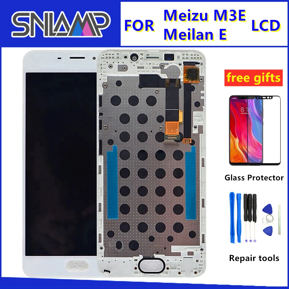 

5.5" Original Display For Meizu M3E Meilan E M1E A680H A680Q LCD touch Screen With Frame+Touch Panel Screen Digitizer