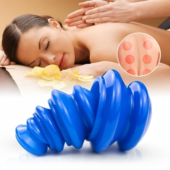 

Negative Pressure Silicone cupping Massage Body Cups Massage Jar House Office Detox Relieve Fatigue Fat burning Vacuum Cans