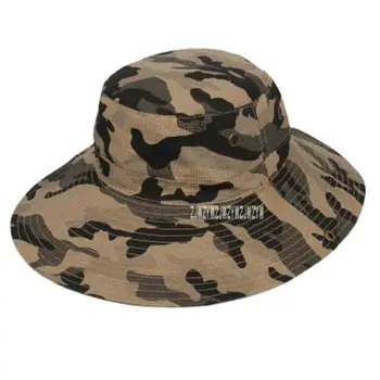 

50pcs/lot New Arrival Foldable Outdoor Sun-shading Fishing Hat Summer Male Camouflage Hat Fisherman Hat Sunscreen Sun Hat