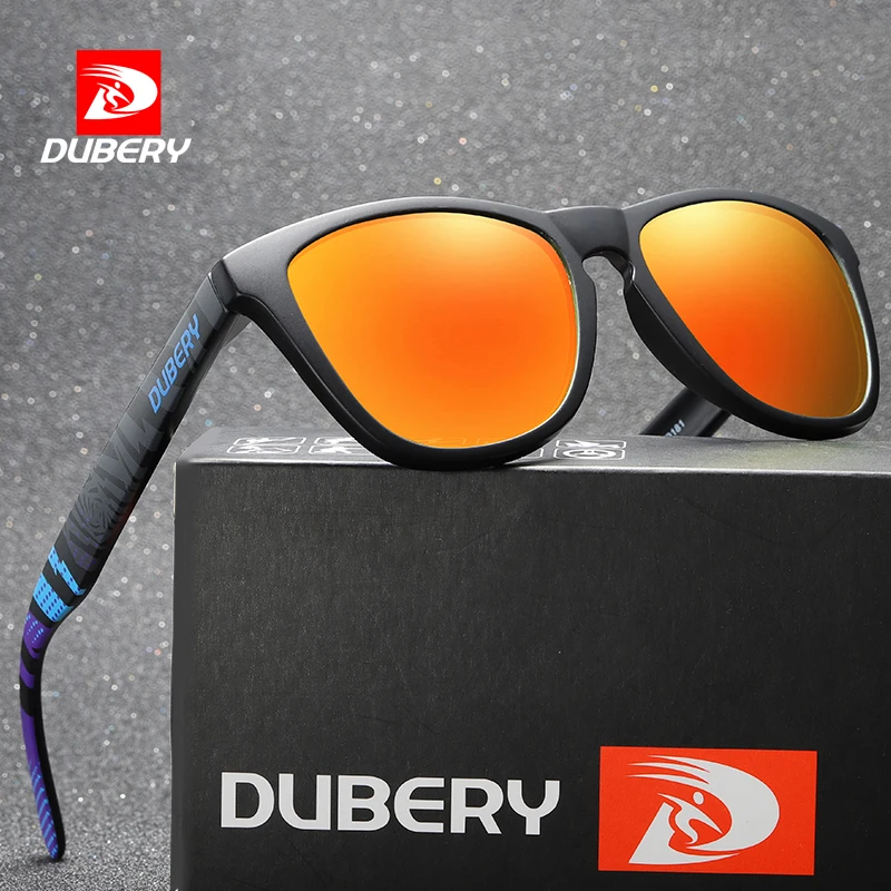 Солнцезащитные очки DUBERY мужские винтажные поляризационные темные UV400 для