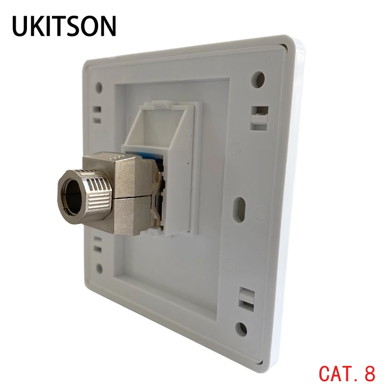 1 порт CAT8 CAT 7 RJ45 настенная панель CAT.7 LAN Лицевая CAT.8 Сетевая розетка для Vention UGREEN 40