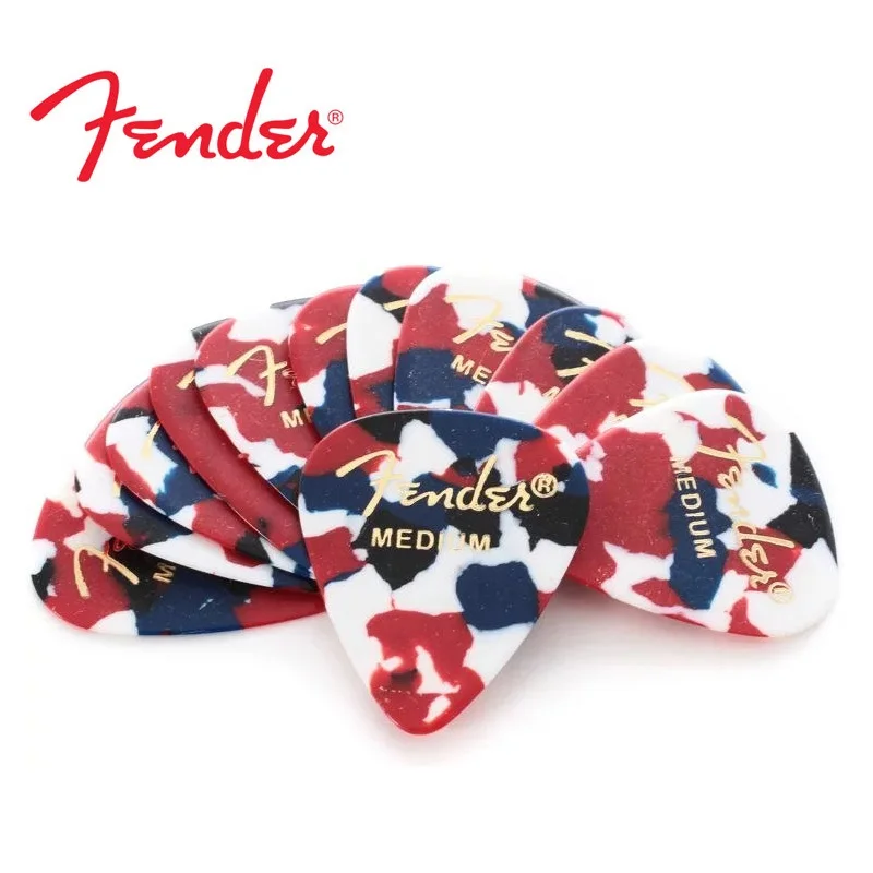 Классические целлулоидные гитарные медиаторы Fender 351 конфетти продажа по 1