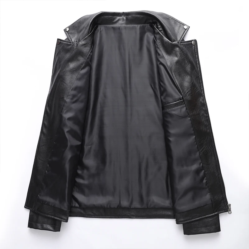 Зимняя кожаная куртка, новая трендовая мотоциклетная куртка в Корейском стиле из искусственной кожи, зимняя куртка из искусственной кожи для мужчин, A521-819