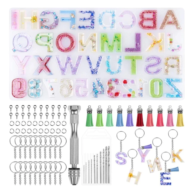 Alphabet Resin Molds Kit Backward Letter Number Silicone Casting Molds Resin  Epoxy Molds For Keychain Making Pendant Jewelry DIY - AliExpress