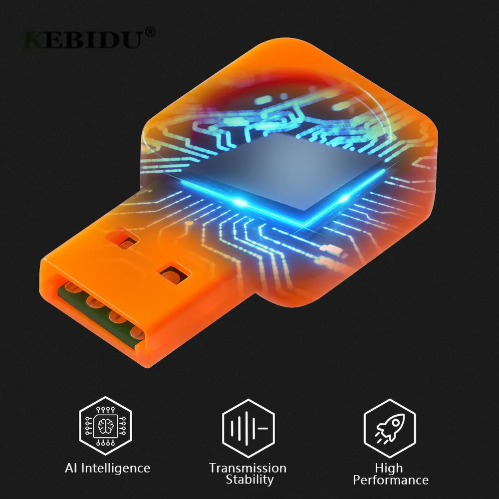 KEBIDU AI Smart USB микрофонный аудио адаптер Портативный студия Речь микрофон аудио супер мини адаптер для WIN7/8/10, высокое качество