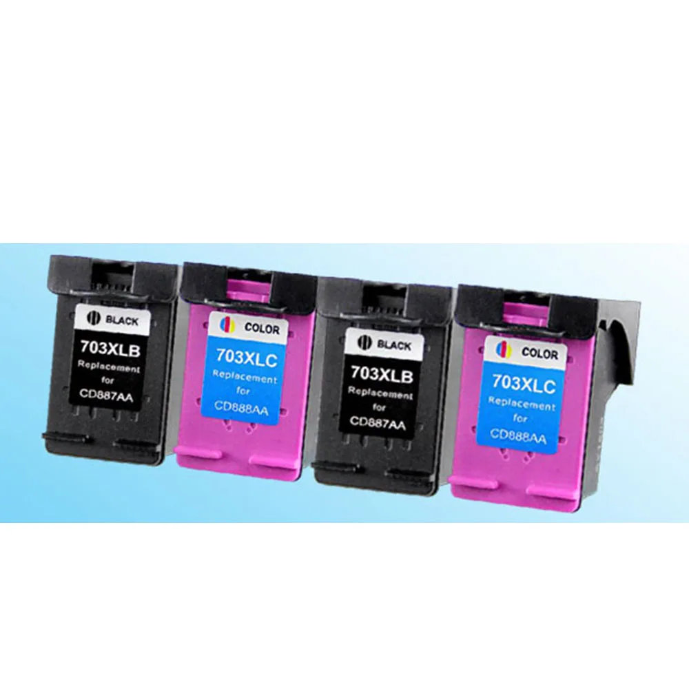 Картридж для принтера 2BK + 2 вида цветов совместимый с hp703 703xl D730 F735 K510a K109a k209a