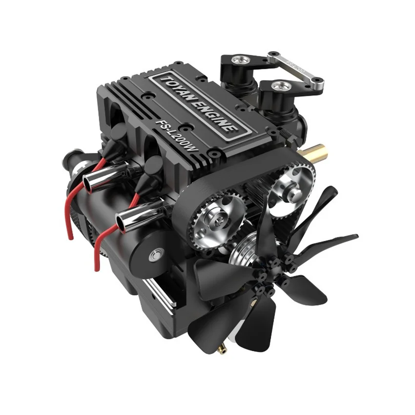Toyan FS-L200W Micro Full Metal Four-Stroke Two-Cylinder Water-Cooled Engine Methanol For Rc Speed Boat / Model Parts | Игрушки и хобби