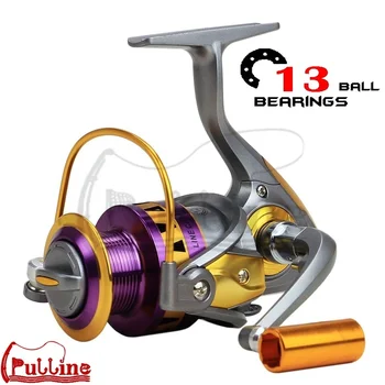 

PULLINE Fishing Reels HB Series Spinning Fishing Reel 12+1BB Fish Line Wheel 5.5:1 High Speed Carp Reel Saltwater Sea Fishing