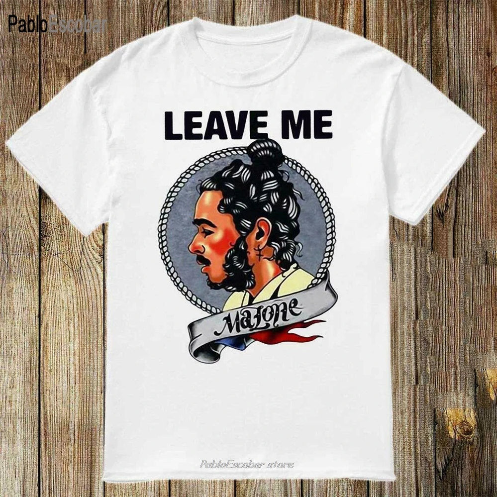Post Malone Leave Me T Shirt Men Rapper 