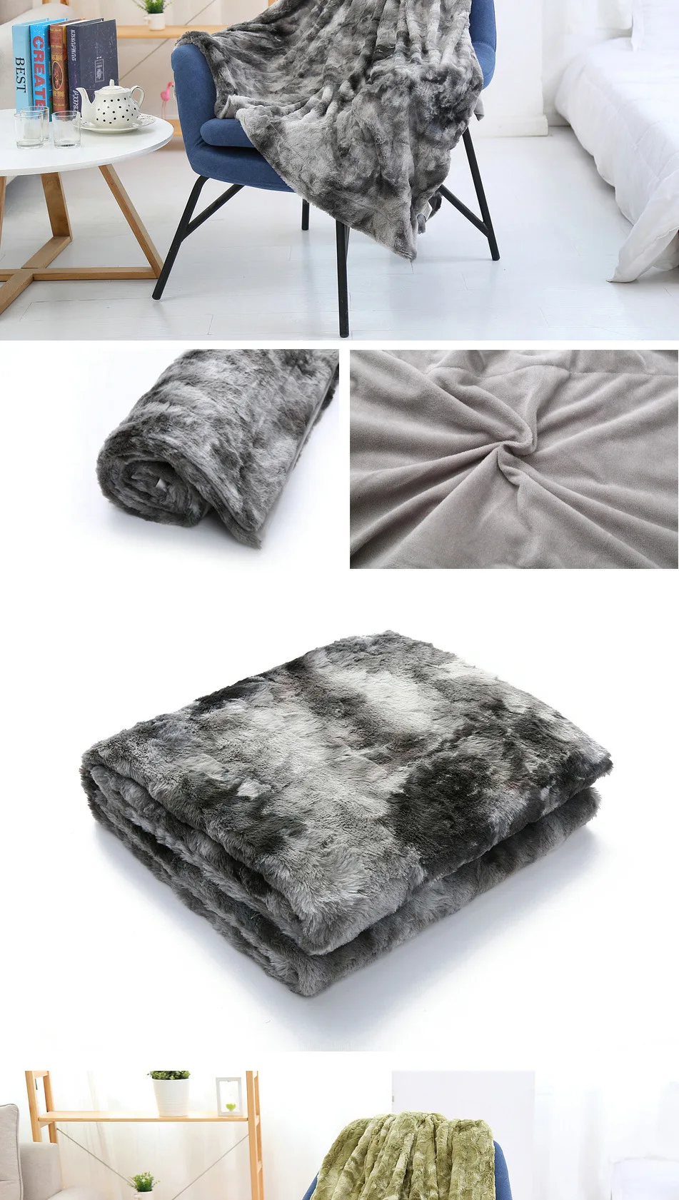 Плюшевое супер мягкое одеяло, постельные принадлежности, покрывало для дивана, пушистый мех, теплое уютное покрывало для дивана на зиму