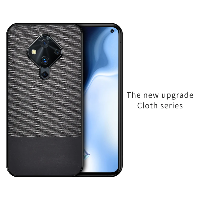 splice Black Чехол для VIVO V17, тканевый Жесткий Чехол для VIVO V17 NEO V17 Pro, чехол для телефона Rezzol, бизнес Coques - Цвет: splice Black