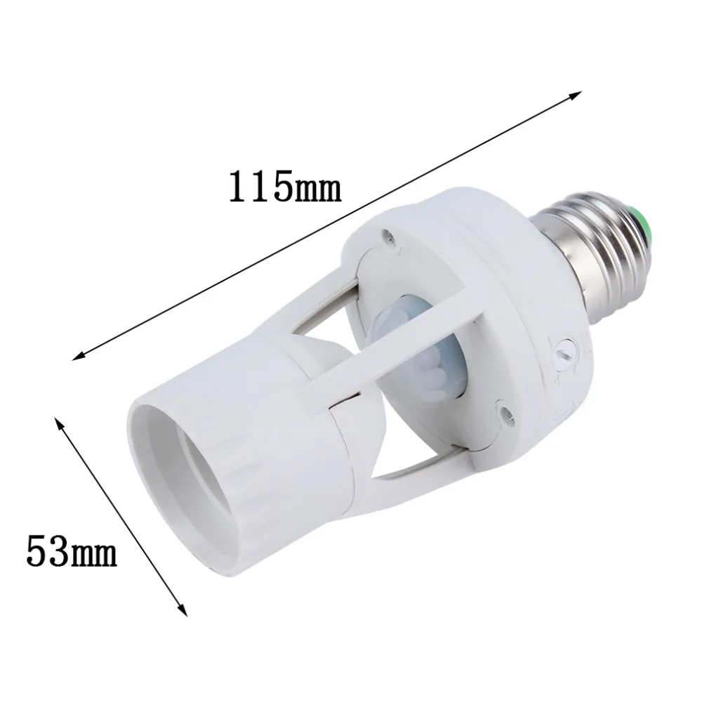 E27 Plug Socket Switch Base Led Bulb light Lamp Holder AC 110-220V 360 Degrees PIR Induction Motion Sensor IR infrared Human