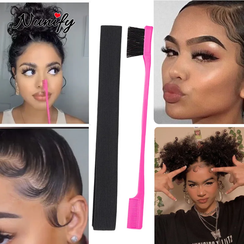 Edge Laying Scarf Elastic Headband For Wigs Lace Frontal 3Pcs Lace