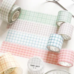 Ruban adhésif chaud planète Washi, grille colorée, masquage décoratif, pour Scrapbooking, décoration de téléphone, Diy bricolage 