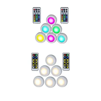 

Infrared Remote Control Night Light 6 Light White Light Warm Light Colorful Display Cabinet Light Christmas Led Light