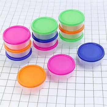 

24Pcs 150ml Kitchen Food Container Convenient Mini Plastic Bowl Storage Food Case For Infant Baby Kids Random Color