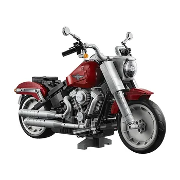 

New 1251Pcs Harleying Motorcycle Fat Set Boy Vehicle Model Building Kits Blocks Bricks Children Christmas Toys Gift Ideas 10269