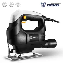 DEKO 350W Jig Saw Удобная непрерывная электрическая пила с 1 шт. лезвием, шестигранный ключ 2 шт. угольные щетки головоломки электроинструменты