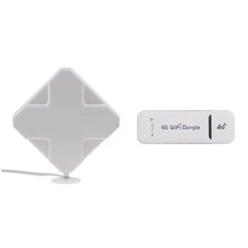 

1 Pcs 35DBi 3G 4G Antenna LTE TS9 Broadband Signal Amplifier & 1 Pcs Wireless Network Card 100Mbps 4G Lte Usb Modem