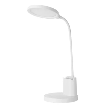 

With Pen Holder Simple Multifunctional Adjudtable Gooseneck Eye Protection Home 3 Color Modes Dimmable LED Desk Lamp