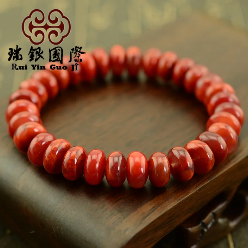 

South Red Spacer Beads Bracelets Natural Boutique South Red Agate Sichuan Liangshan Material Boutique South Red Agate Pure