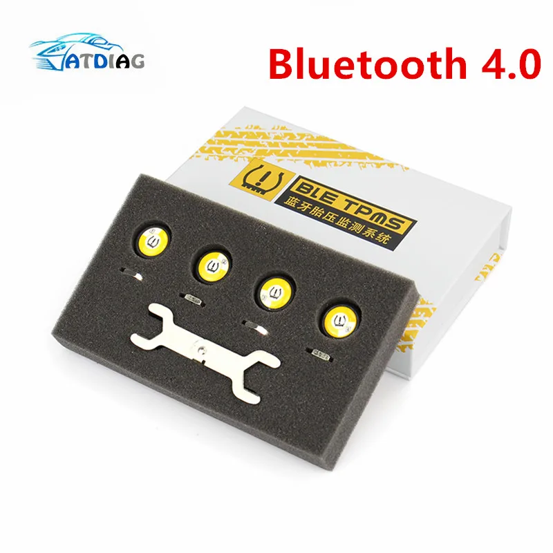 Датчик давления в шинах Универсальный TPMS Bluetooth 4 0 Поддержка IOS Android датчик легко
