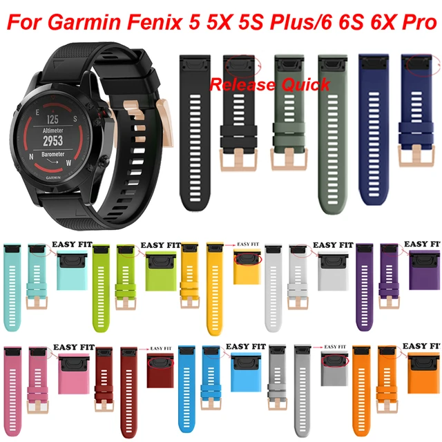 New rose gold buckle quick release for Garmin Fenix 5X 5 5S 3HR