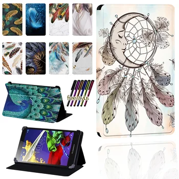 

Tablet Case for Lenovo Tab 2 A7/ A8/ A10-70/ Tab 3 / Tab 4 Tablet Anti-fall Foldable Protective Case Shell + Pen