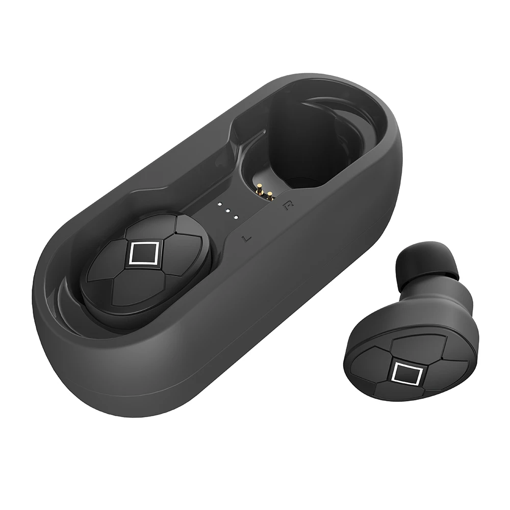 TWS Bluetooth V5.0 наушники беспроводные наушники мини Двойные Bluetooth Гарнитуры Hands-free микрофон для iPhone Android телефон ПК ТВ Спорт - Цвет: Black