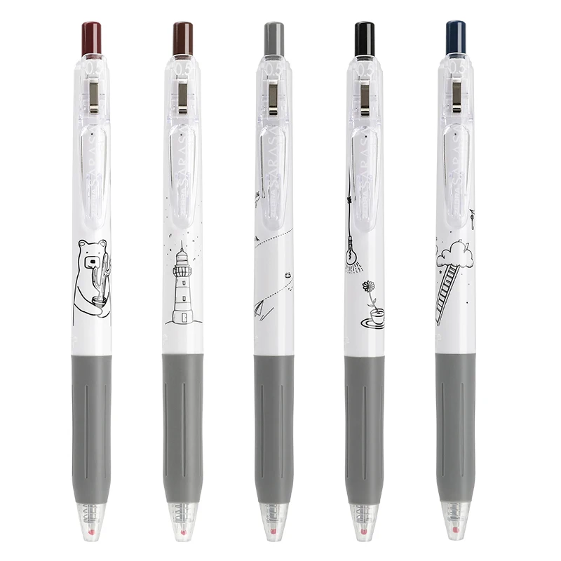 1 шт. ZEBRA JJ15BZK SARASA LIFE Custom Version JJ15 гелевая ручка 0 5 Is Not Stuffy Design Joint Name Doodle Simple White