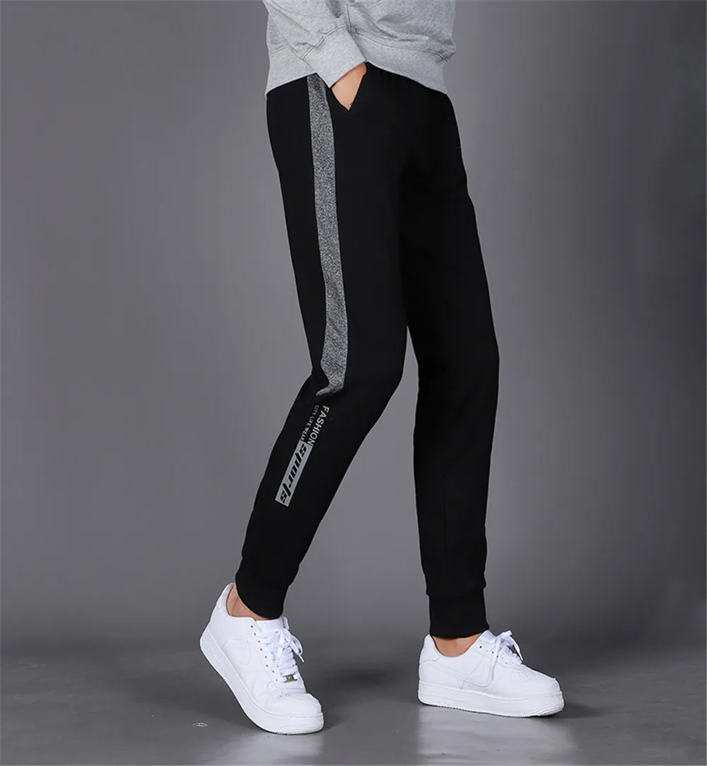 Black Ash MenFashion спортивный костюм сплошной цвет хип-хоп дышащие спортивные штаны осенняя одежда брюки устойчивая брюки новые брюки для бега удобные - Цвет: Black Ash