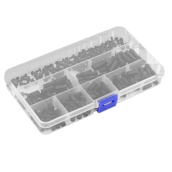 

New 250x Plastic Nylon M3 Hex Column Standoff Spacer Screw Nut Assortment Kit