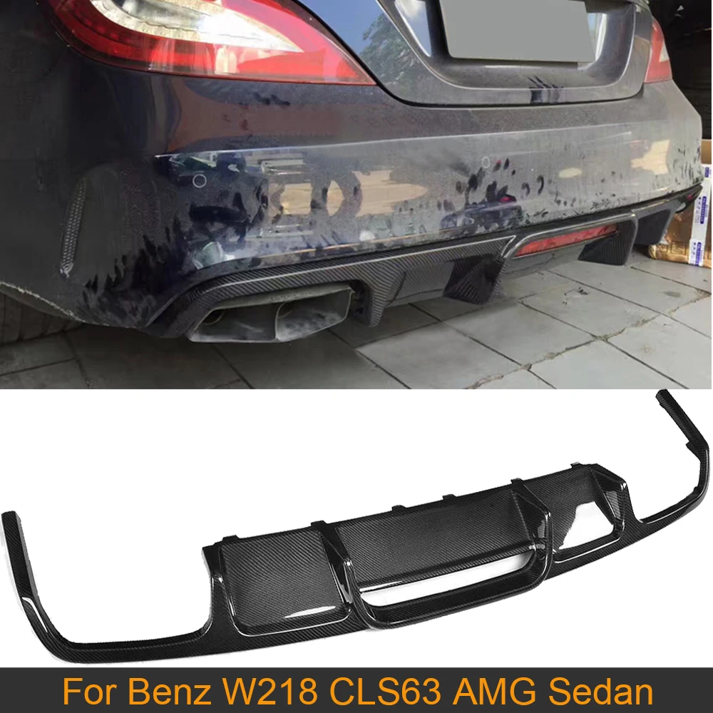 Cls Klasse Carbon Faser Heckschurze Diffusor Lip Spoiler Fur Mercedes Benz W218 Cls63 Amg S Limousine 4 Tur 15 17 Hinten Diffusor Spoiler Mercedes Spoiler Lipspoiler Bumper Aliexpress