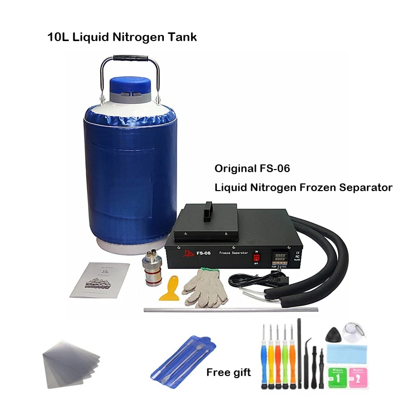 300W Original FS-06 Liquid Nitrogen Frozen Separator 2 In 1 Kit Built-in Oil-free Pump with 10L Tank 220V 110V | Инструменты