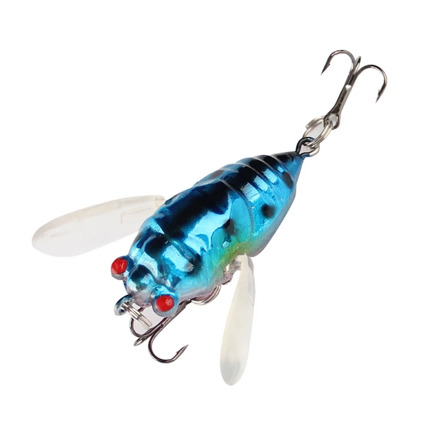 4.5cm 6.5g Topwater Insect Cicada Fishing Lure Artificial Wobblers