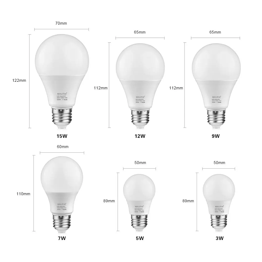 E27 светодиодный светильник, 5 Вт, 7 Вт, 9 Вт, 12 Вт, 15 Вт, 220 В, светодиодный светильник, лампа Smart IC, энергосберегающие лампочки для гостиной, спальни, Домашний Светильник ing