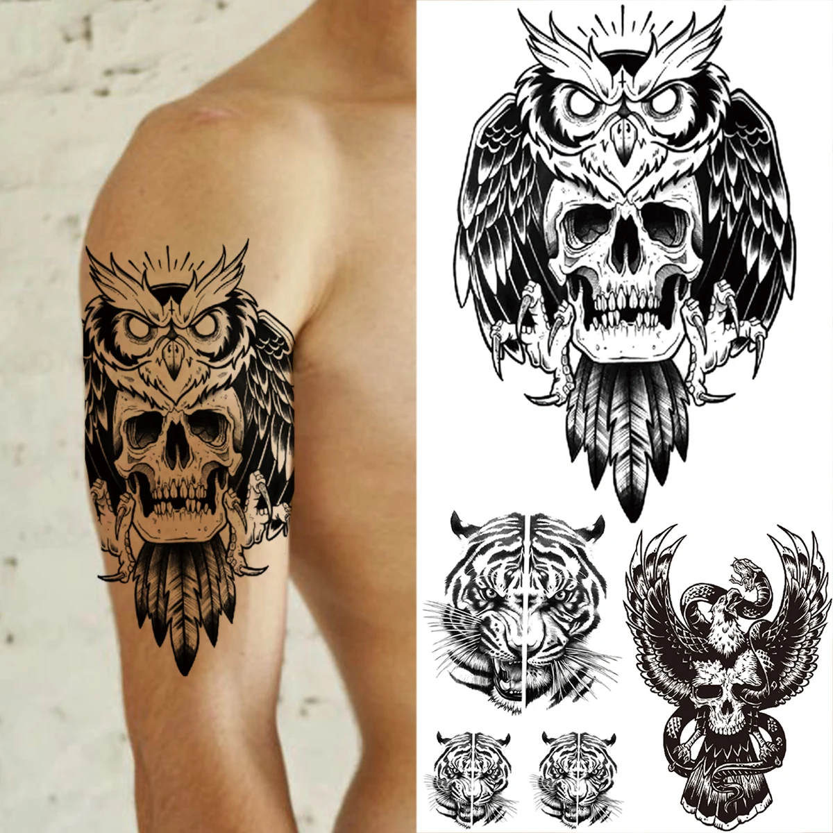 58 Best Skull Owl Tattoos Collection